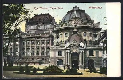 AK Wiesbaden, Theater-Foyer