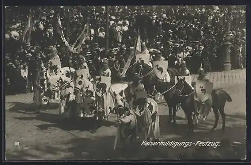 AK Wien, Ritter beim Kaiserhuldigungs-Festzug