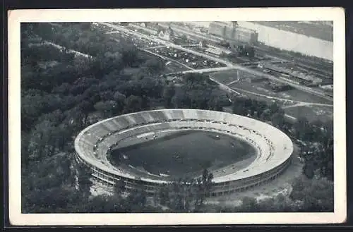 AK Wien, Stadion vom Flugzeug aus