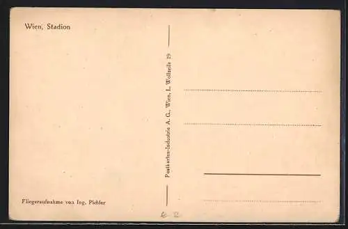 AK Wien, Stadion vom Flugzeug aus