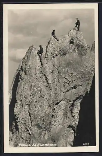 AK Peilstein, Bergsteiger am Hahnenkamm