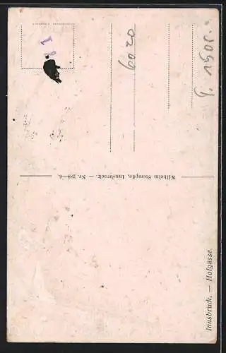 Künstler-AK E. F. Hofecker: Innsbruck, Hofgasse