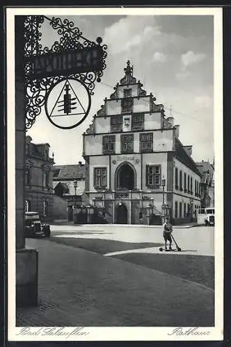 AK Bad Salzuflen, Rathaus gegenüber der Apotheke