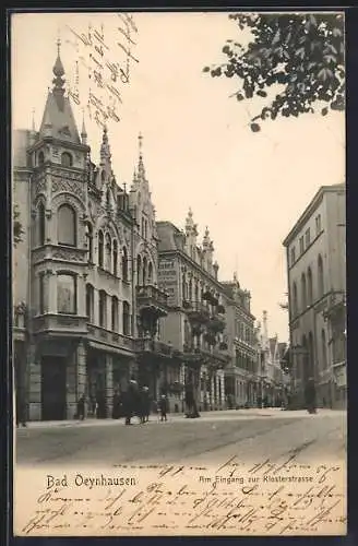 AK Bad Oeynhausen, Am Eingang zur Klosterstrasse