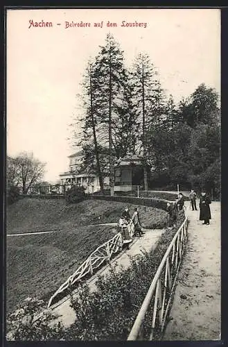 AK Aachen, Belvedere auf dem Lousberg