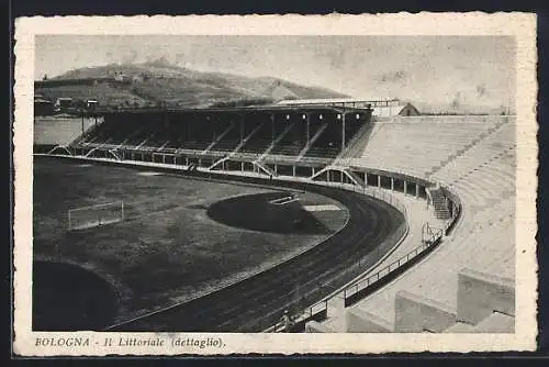 AK Bologna, Blick ins Stadion mit Tribünen und Laufbahn