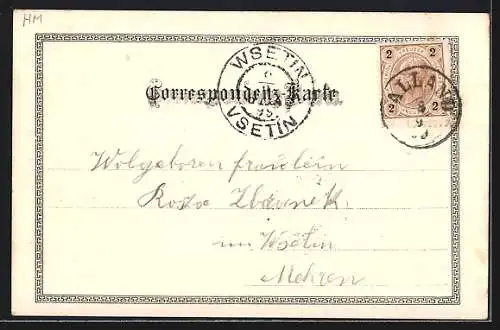 Lithographie Mayerling, Gesamtansicht
