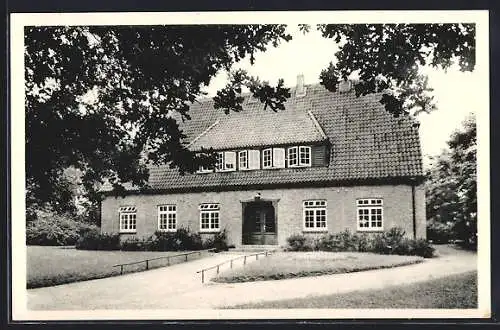 AK Sandkrug / Hatten, Blick auf das Schullandheim