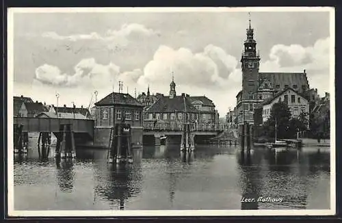 AK Leer / Ostfriesland, Partie am Rathaus