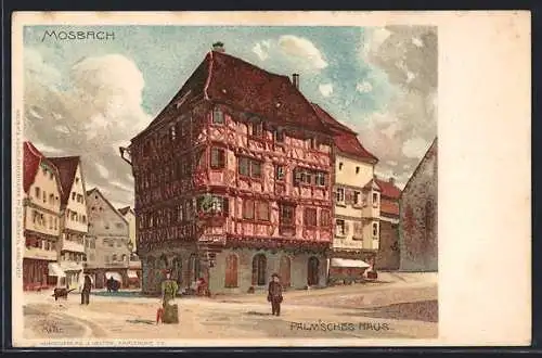 Künstler-AK K. Mutter: Mosbach, Palm'sches Haus