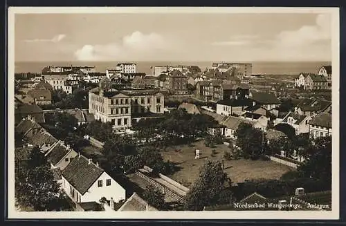 AK Wangerooge / Nordsee, Ortsansicht mit Anlagen