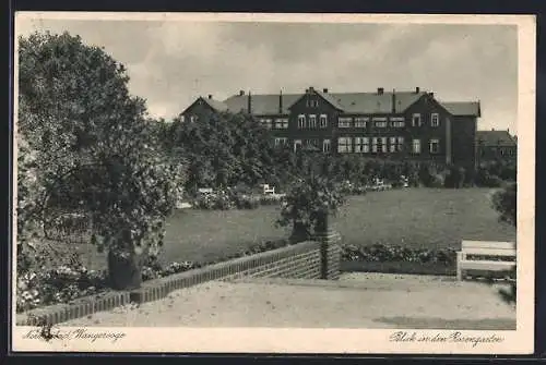 AK Wangerooge, Blick in den Rosengarten