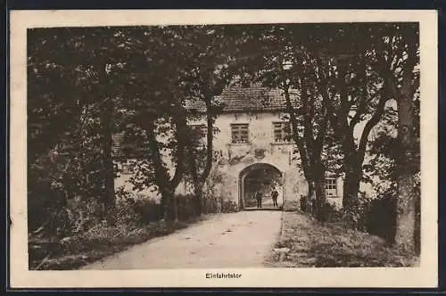 AK Wilhelmshaven, Burg Knyphausen, Einfahrtstor