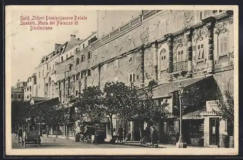 AK Split / Spalato, Zidivi Diklecijanove Polace, Mura del Palazzo di Dioleziano