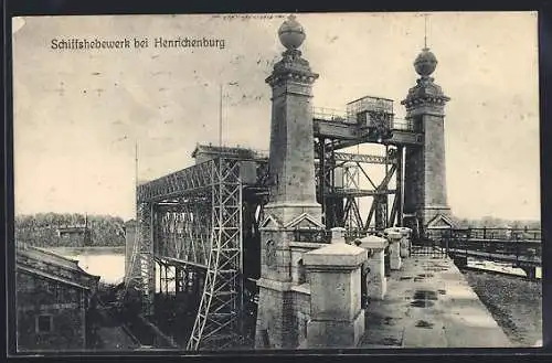 AK Henrichenburg, Blick auf das Schiffshebewerk