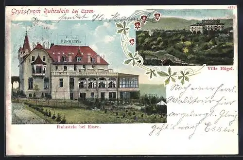 AK Ruhrstein, Hotel-Kurhaus Ruhrstein, Villa Hügel