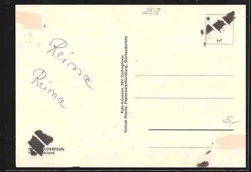 AK Ostrhauderfehn, Vier Strassenansichten