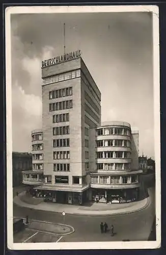 AK Essen / Ruhr, Partie am Deutschland-Haus