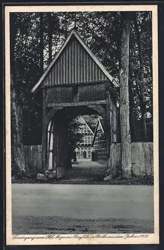 AK Grothe, Toreingang zum Hof Meyer zu Bergfeld