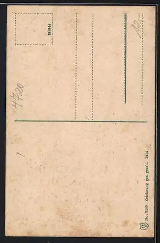 AK Beckum / Westf., Oh Sancta Simplicitas, Menschen in Volkstrachten vor der Stadt, Wappen