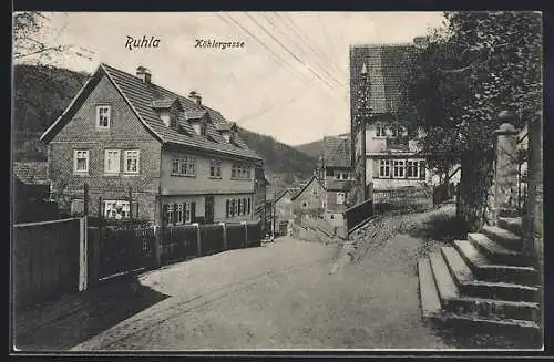 AK Ruhla, In der Strasse Köhlergasse