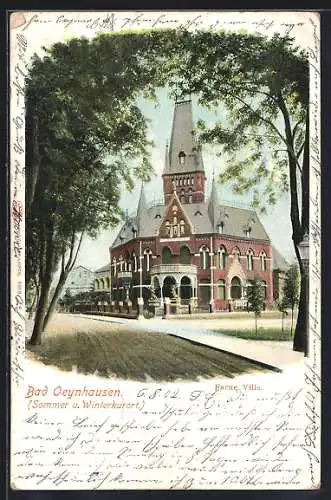 Lithographie Bad Oeynhausen, Hotel Villa Farne