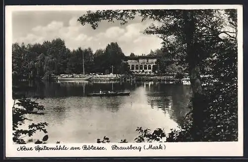 AK Strausberg, Gasthaus Neue Spitzmühle am Bötzsee