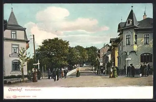 AK Oberhof / Thüringen, Blick in die Hauptstrasse