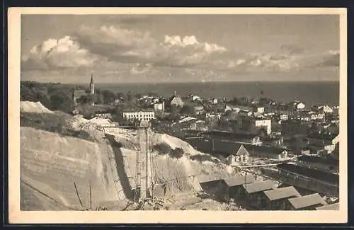 AK Sassnitz, Ortsansicht mit Kreidewerk