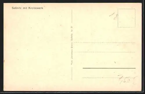 AK Sassnitz, Ortsansicht mit Kreidewerk