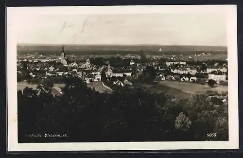 AK Leibnitz /Steiermark, Teilansicht mit Bäumen