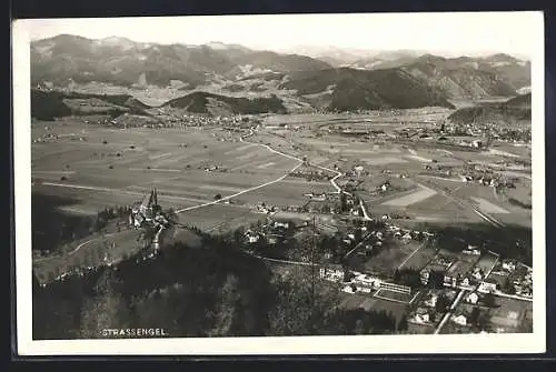 AK Strassengel, Panorama mit Kirche