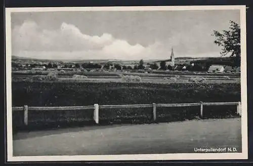 AK Unterpullendorf, Panorama vom Weg aus