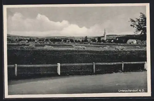 AK Unterpullendorf, Panorama vom Weg aus