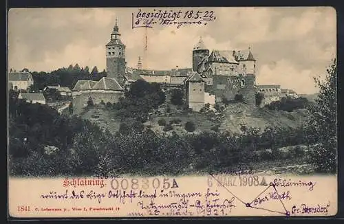 AK Schlaining, Blick zur Burg