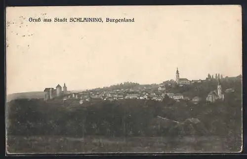 AK Stadt Schlaining, Blick auf die Stadt im Burgenland