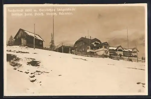 AK Sirnitz /Kärnten, Skigelände am Hochrindl von Ferd. Priess