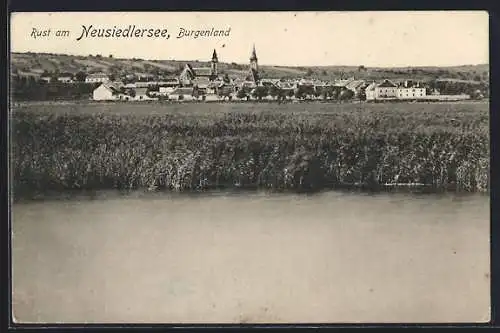 AK Rust am Neusiedlersee, Teilansicht mit Kirche