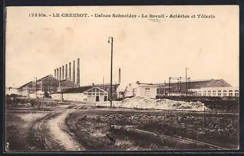 AK Le Creusot, Usines Schneider, le Breuil, Aciéries et Tolerie