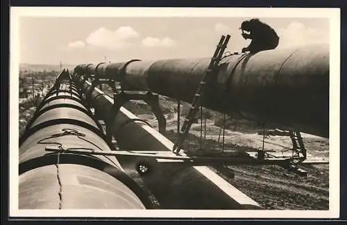 AK Kuncice, Arbeit an der Ölpipeline