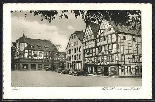 AK Soest, Gasthaus Im wilden Mann am Markt