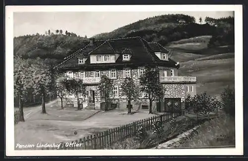 Künstler-AK Ottlar, Die Pension Lindenhof