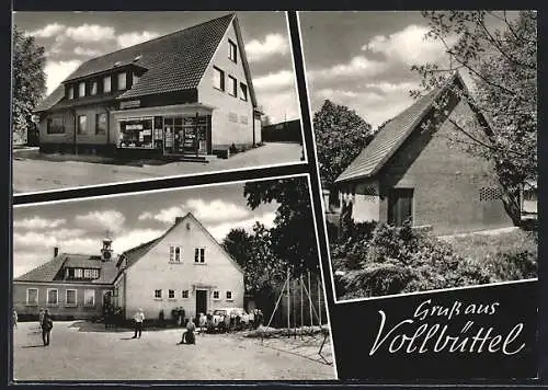 AK Vollbüttel /Gifhorn, Gasthaus und Gemischtwarenladen Adolf Lesch