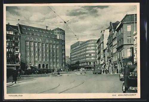 AK Hamburg-Neustadt, Strassenpartie am Gänsemarkt