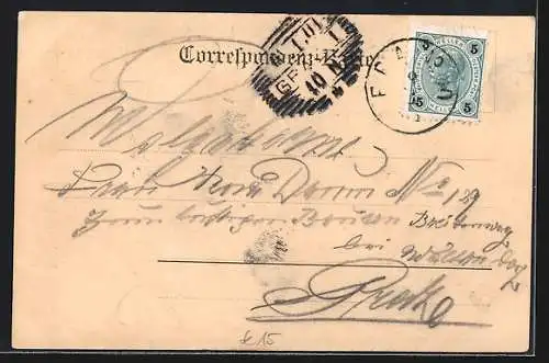 AK Mautern, Ortsansicht aus der Vogelschau