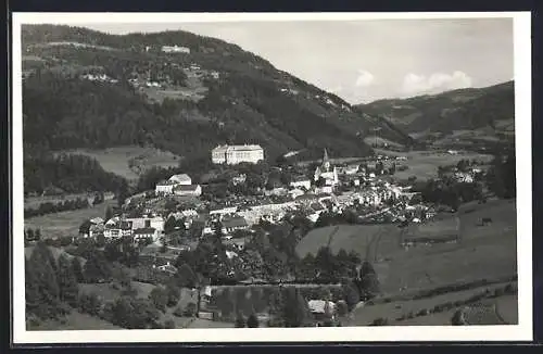 AK Murau, Ortsansicht aus der Vogelschau