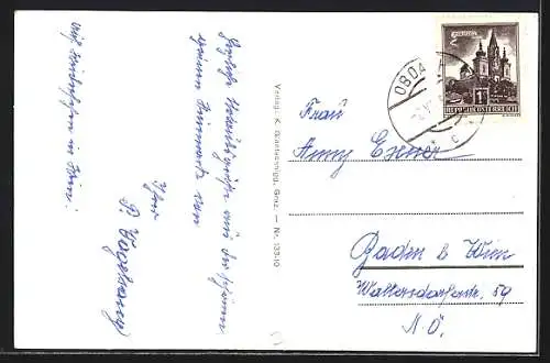 AK Obdach, Totalansicht mit bewaldeten Hügeln