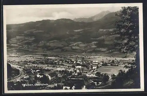 AK Trieben /Oberstmk., Ortsansicht aus der Vogelschau