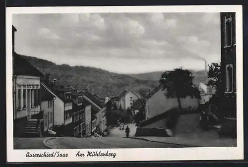 AK Quierschied / Saar, Strassenpartie Am Mühlenberg