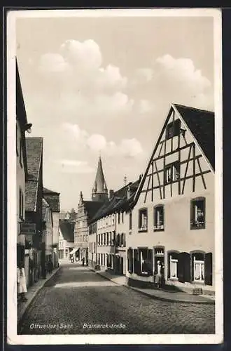 AK Ottweiler /Saar, Bäckerei Fritz Tag in der Bismarckstrasse